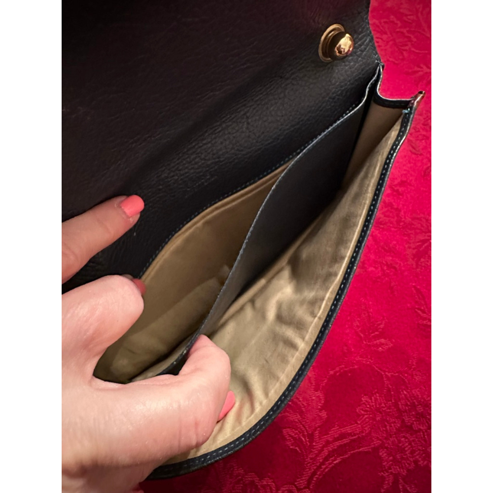 Chloé Teal Burgundy Leather Clutch One Size - Picture 6 of 11
